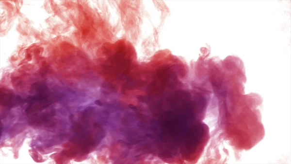 Kleurrijke dikke rook op een witte achtergrond, geïsoleerd — Stockfoto