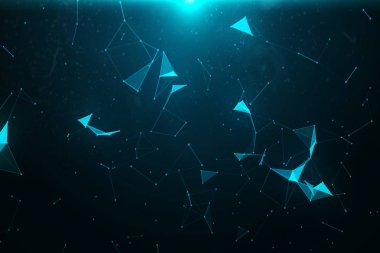 soyut mavi çizgiler