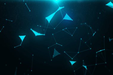 soyut mavi çizgiler