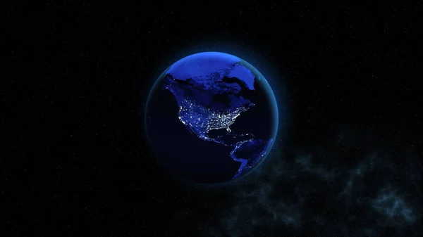 行星地球。这个由美国国家航空航天局提供的图像元素 — 图库照片