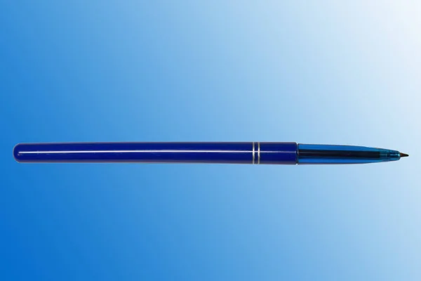 Blue ballpoint pen — Stock Photo, Image