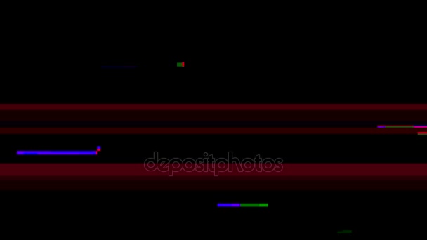 Digitale Pannen Artefakte Codec Tape beschädigen Grunge Interferenz — Stockvideo