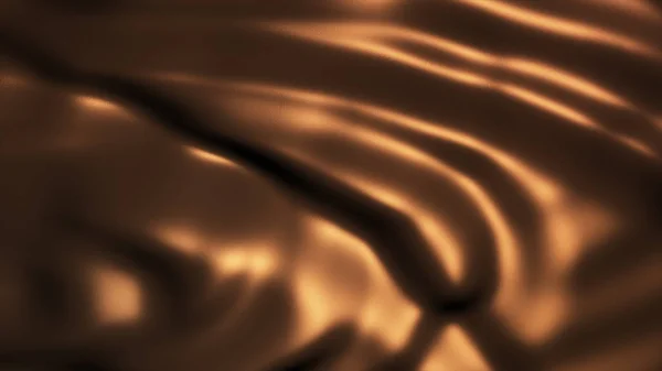 Animação de líquido dourado de fluxo com reflexões animadas. Onda e ondulação na superfície dourada . — Fotografia de Stock