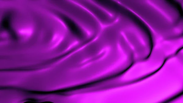 Nahaufnahme einer gewellten Abstraktion aus violettem Seidenstoff — Stockfoto