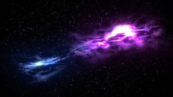 在红外灯的船底座星云图像。这幅图像由美国国家航空航天局提供的元素. — 图库照片