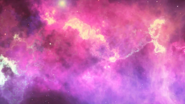 Open space con bellissime stelle e nebulose — Foto Stock