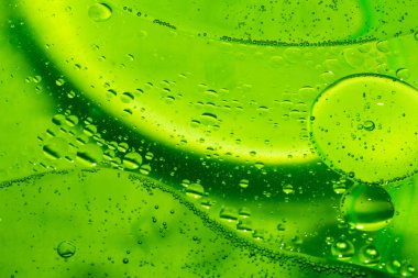 Sabun damla, lekeleri, petrol, kabarcıklar, soyut