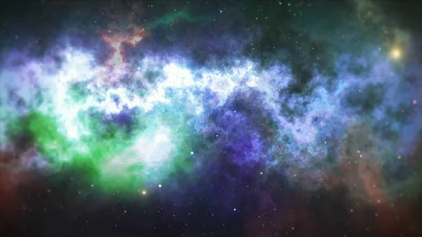 Vesmír plný hvězd, mlhoviny a galaxie — Stock fotografie