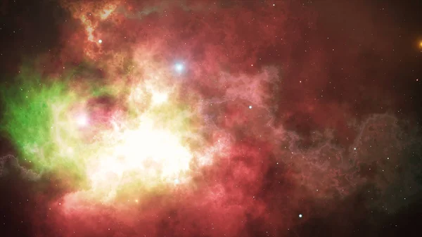 Spazio aperto, stelle e nebulose nello spazio — Foto Stock