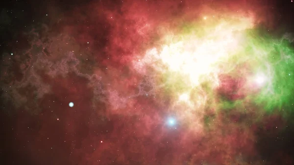 Öppet utrymme, stjärnor och nebulosor i rymden — Stockfoto