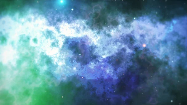 Открытое пространство, звезды и туманности в космосе — стоковое фото