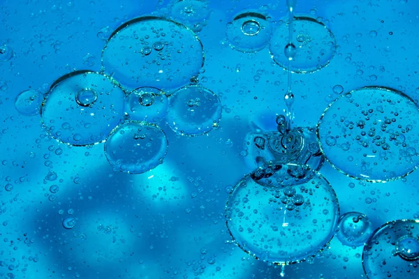 Gotas de sabão, manchas, óleo, bolhas, resumo — Fotografia de Stock