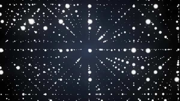 Αφηρημένα φόντο. Μήτρα από λαμπερά αστέρια με την ψευδαίσθηση του βάθους. Αφηρημένη φουτουριστικό χώρο με φόντο — Φωτογραφία Αρχείου