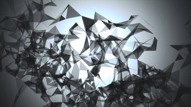 Fütüristik şekli. Arka plan bilgisayar oluşturulan