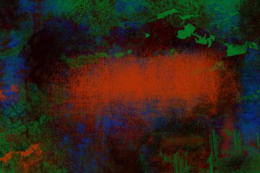 Yeşil turuncu mavi soyut grunge doku arka plan.