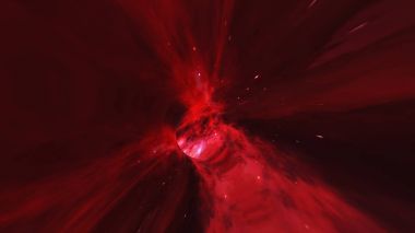 Sihirli solucan deliği - bir kara deliğe bir twist-uzay uçuş