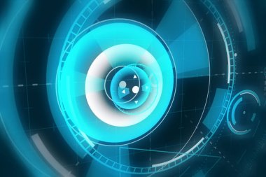 Sci fi fütüristik kullanıcı arayüzü head-up ekran. resimde. arka plan.