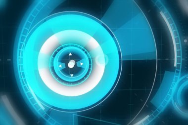 Sci fi fütüristik kullanıcı arayüzü head-up ekran. resimde. arka plan.