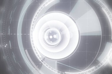 Sci fi fütüristik kullanıcı arayüzü head-up ekran. resimde. arka plan.