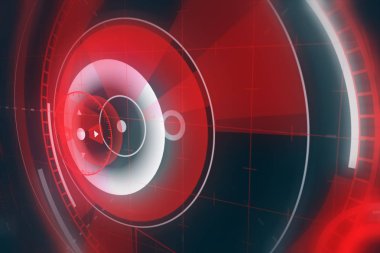 Sci fi fütüristik kullanıcı arayüzü head-up ekran. resimde. arka plan.