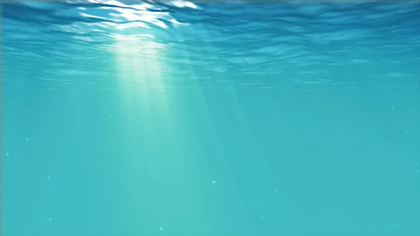 Unterwasserblau Hintergrund im Meer mit Kopierraum — Stockfoto