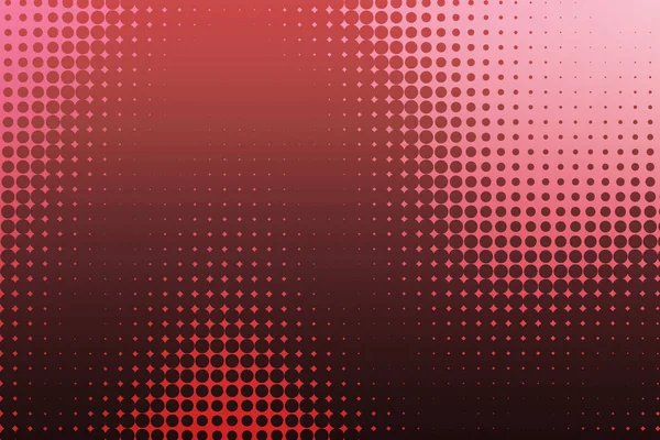ハーフトーン ドット。黒の背景上に赤い点。コピー スペース — ストック写真