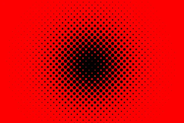 halftone dots. Red dots on black background. with copy space