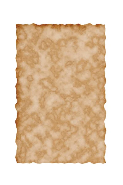 Página marrón viejo sobre un fondo blanco. Aislado — Foto de Stock