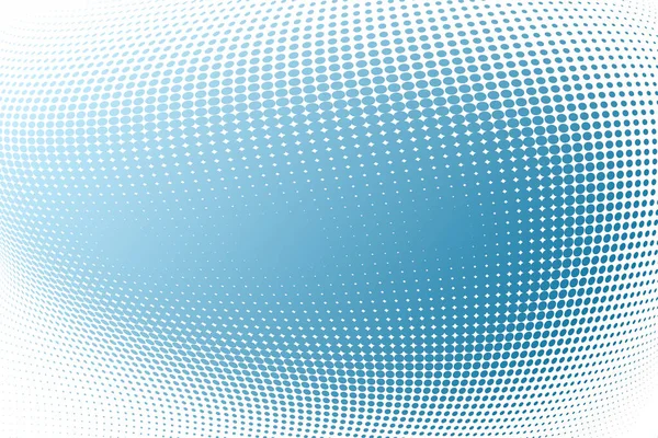 Blue halftone background, illustration with copy space — Stock Photo, Image
