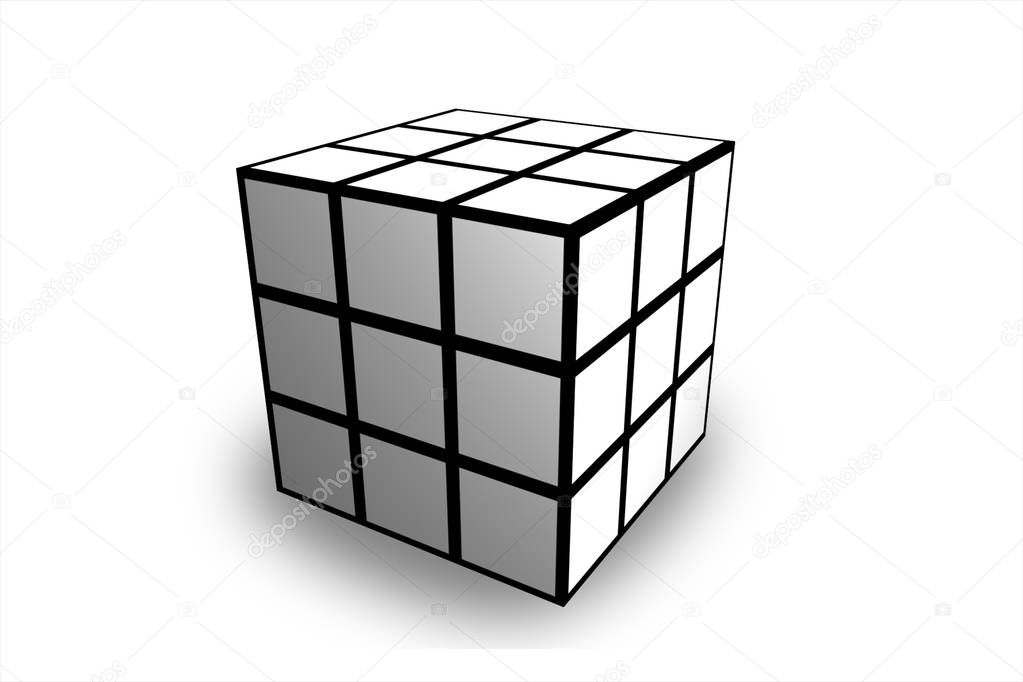 Blank Rubik's Cube - yongjun 2x2 De second ordre Rubik Cube,fond blanc ...
