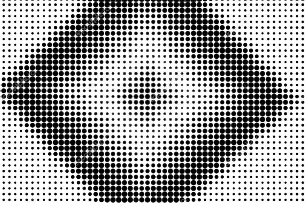 Abstract rhombus halftone on a white background copy space