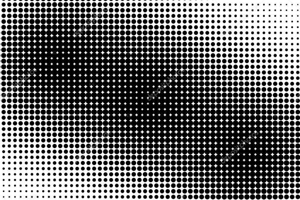 Abstract black and white halftone copy space