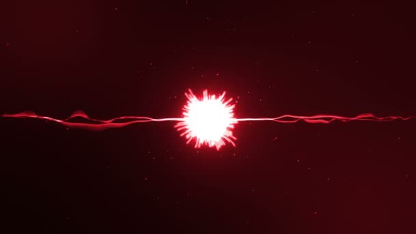 Deux particules volent l'une sur l'autre et explosent 