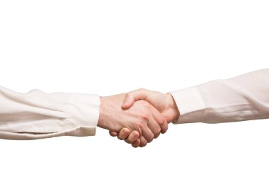 Beyaz arka plan üzerinde izole iş karşılıklı. İş kavramı