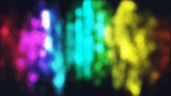 Colorful bokeh of light on black background. — Stock Photo, Image