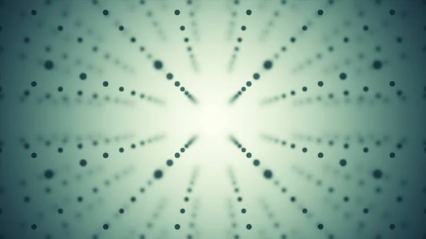 Abstrakter Hintergrund. Matrix glühender Sterne mit der Illusion von Tiefe. abstrakter futuristischer Weltraum-Hintergrund — Stockfoto