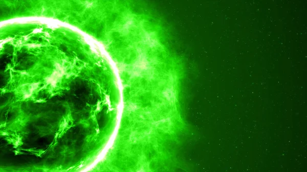 Estrela explode com brilhos isolados sobre fundo preto. ilustração 3d — Fotografia de Stock