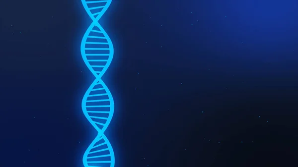 Πρότυπο επιστήμη, ταπετσαρία ή banner με μια μόρια Dna. 3D απεικόνιση — Φωτογραφία Αρχείου