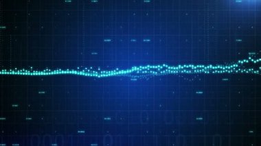 Fütüristik ikili kod duvarlar arka plan