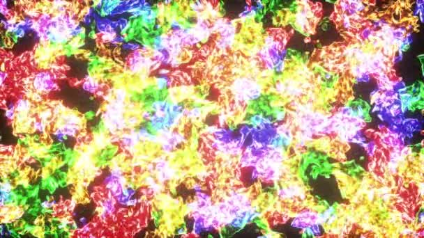 多彩色抽象能源纹理 — 图库视频影像