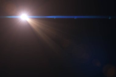 Objektif lens üzerinde parlayan Vurgu efekti