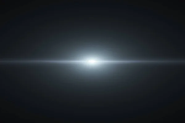 Ψηφιακή φωτοβολίδα φακού σε μαύρο φόντο οριζόντιο πλαίσιο — Φωτογραφία Αρχείου