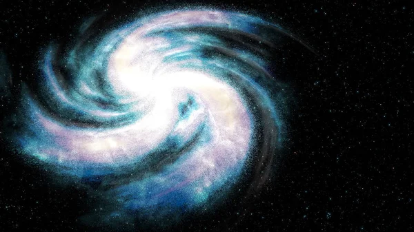 La galaxie spirale dans l'espace, illustration de la Voie lactée — Photo