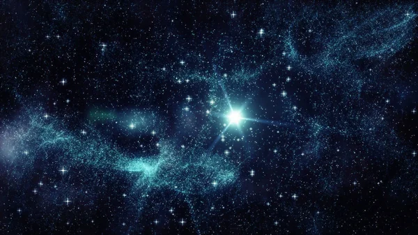 Milliarden Sterne im kosmischen Raum des Sonnensystems — Stockfoto