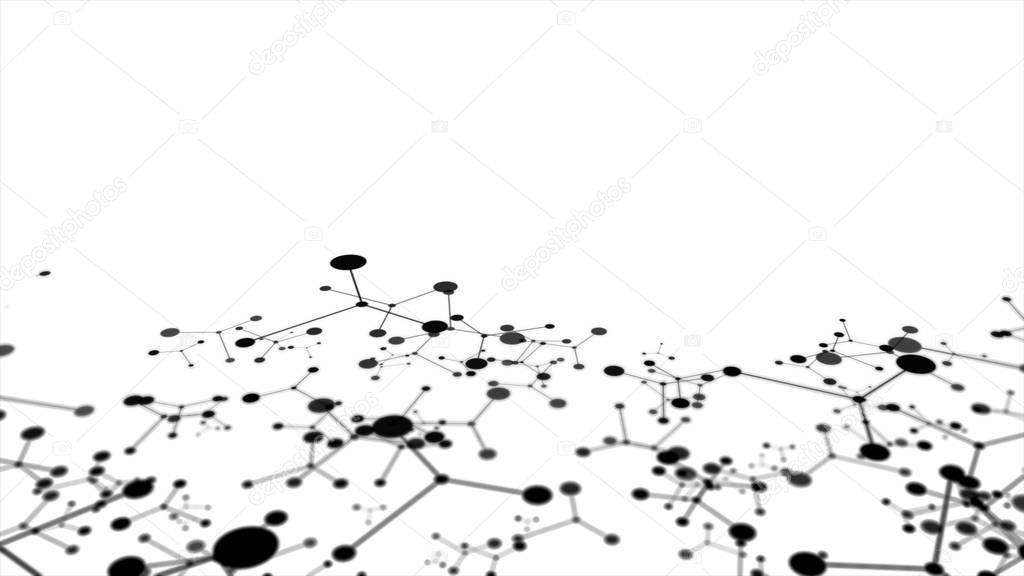 Technological abstract background. The concept of technological connections
