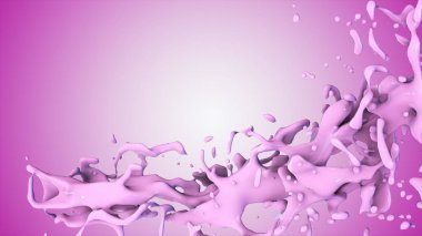 karışık süt ve meyve sıvı sıçrama, sıçramasına, üzerinde beyaz izole kalp şekli