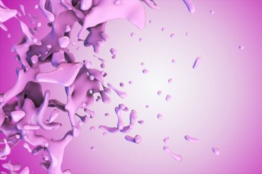 karışık süt ve meyve sıvı sıçrama, sıçramasına, üzerinde beyaz izole kalp şekli