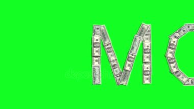 Word para yeşil bir arka plan üzerinde çalışan bir çizgi ortaya koydu