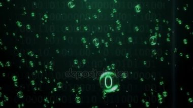 Baloncuklar içinde ikili kod yükselir