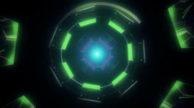 Uzay soyut fraktal tünel loopable